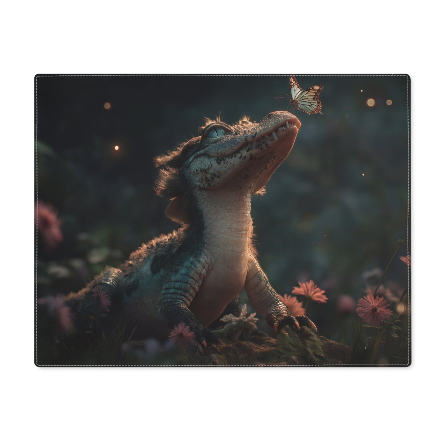 Gentle Crocodile Placemat – Twilight Butterfly Encounter