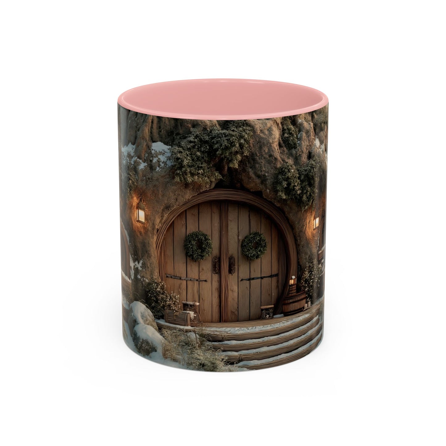 Winter Treehouse Doorway Mug – Snow-Kissed Forest Hearth