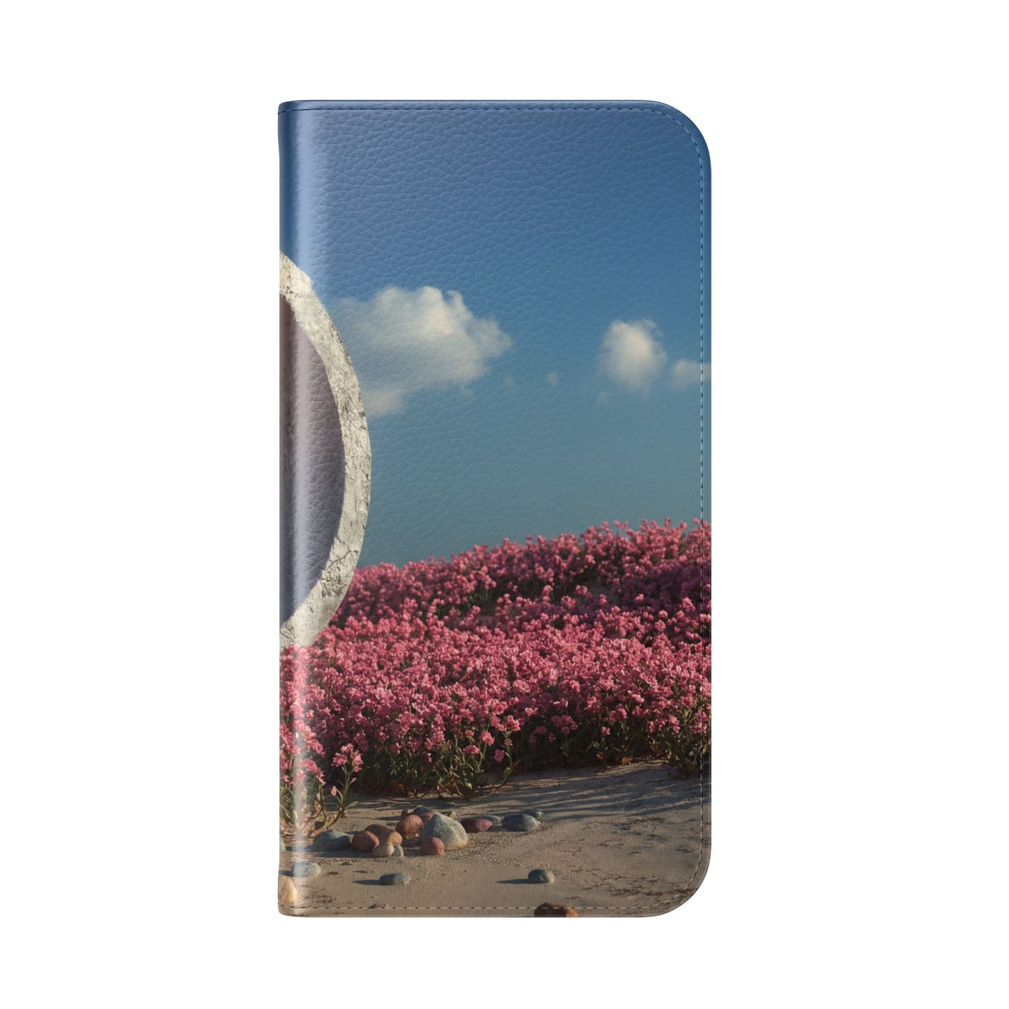 Stone Circle Flip Cases – Pink Flower Field Monument