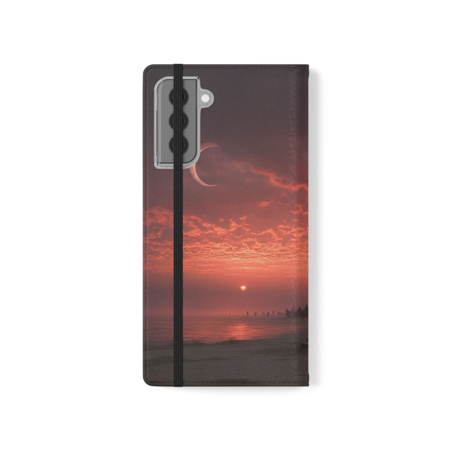 Twilight Sentinel Flip Cases – Moonlit Stairway to the Horizon