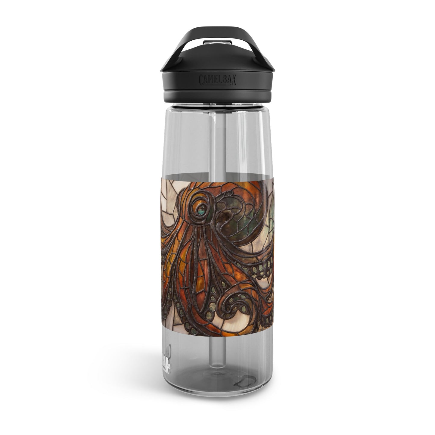 Stained Glass Octopus CamelBak Eddy® Water Bottle, 20oz\25oz – Amber Depths & Iron Lace