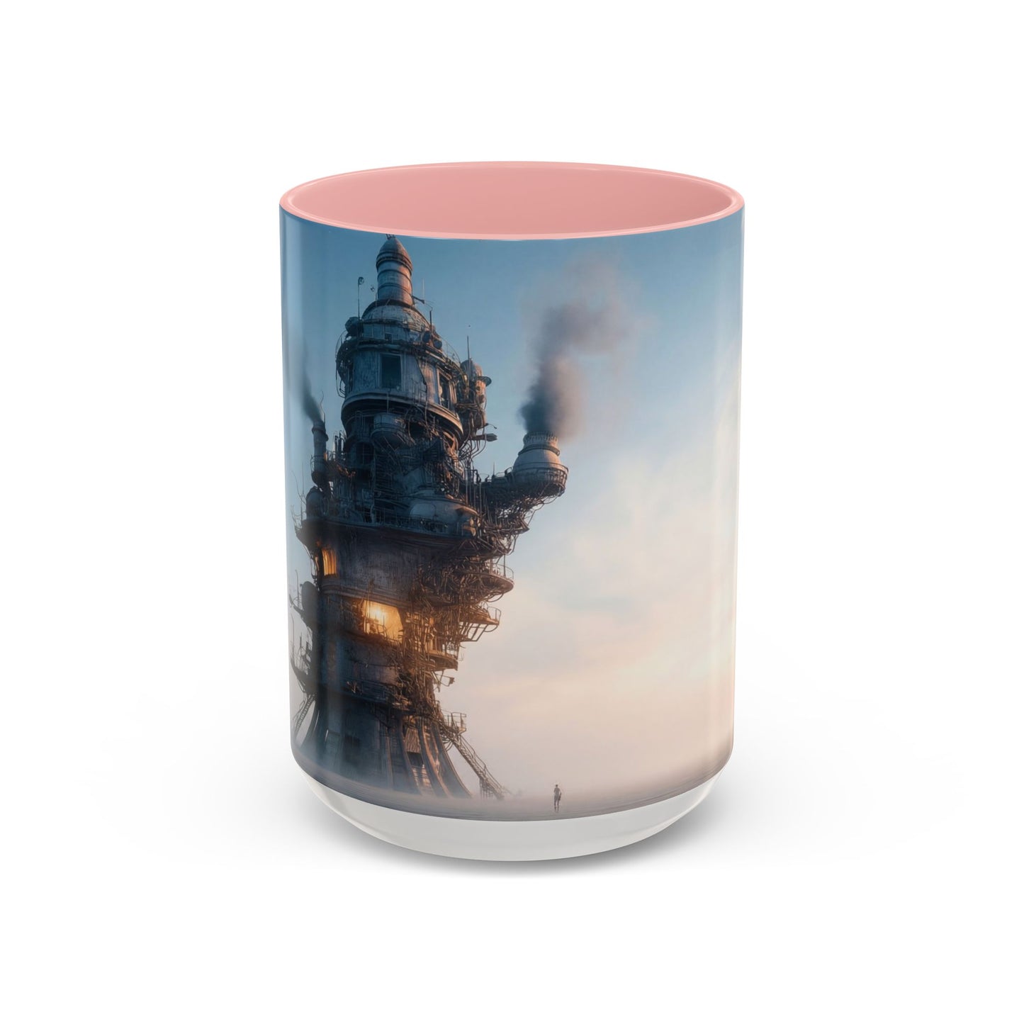 Skyborne Factory Accent Coffee Mug (11, 15oz) – Steam-Punk Horizon Dreamscape