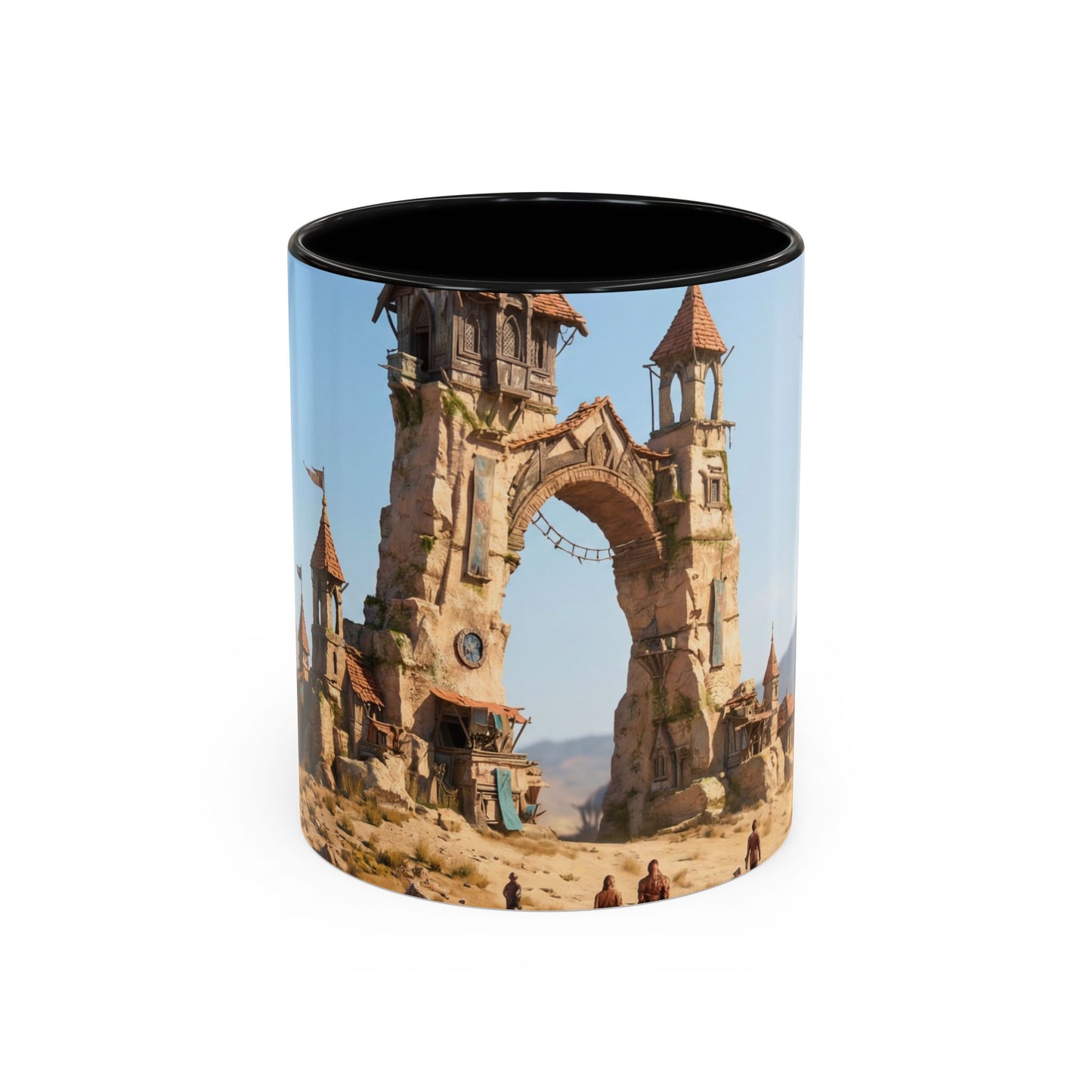 Desert Sentinel Archway Accent Coffee Mug (11, 15oz) – Sun-Scorched Cityscape