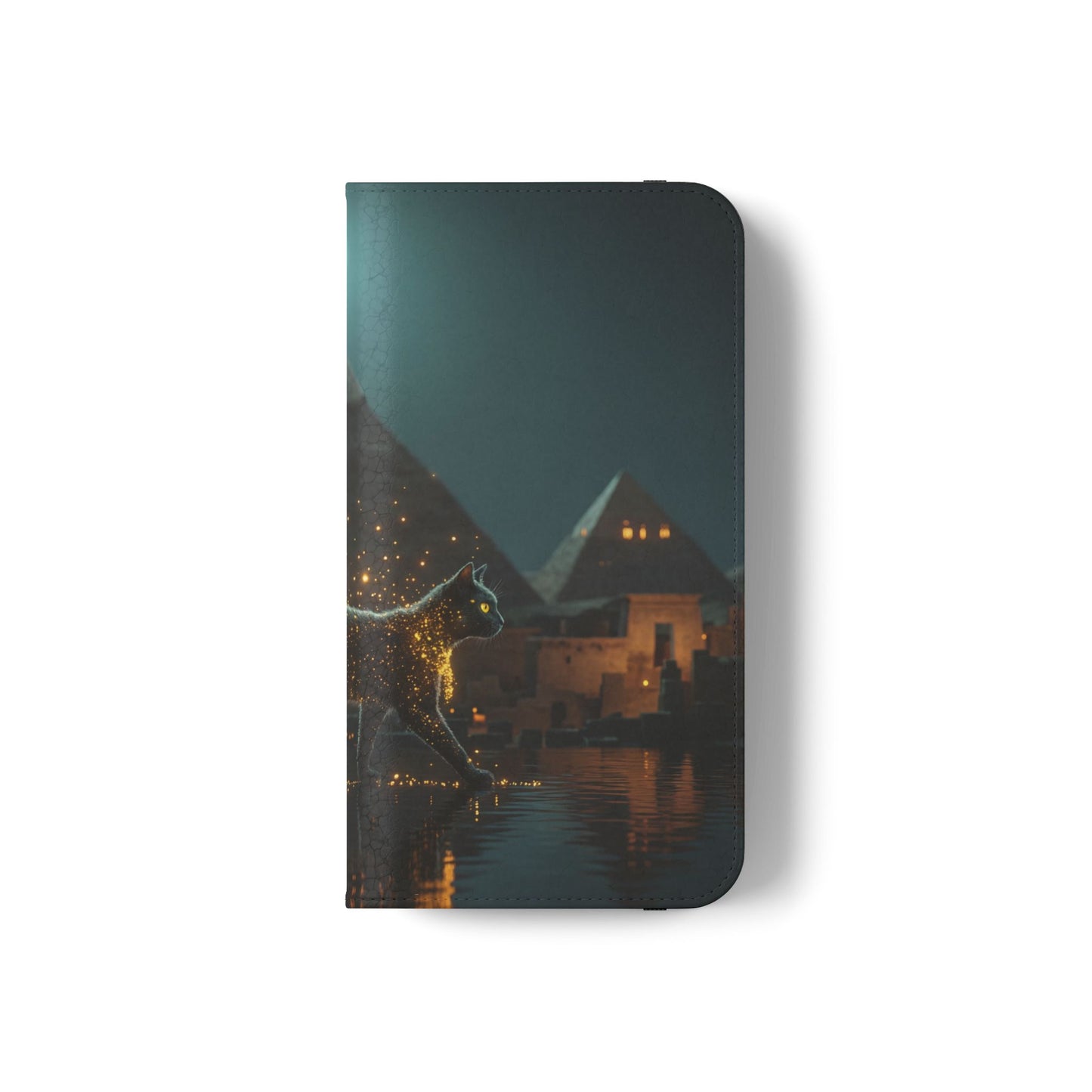 Celestial Vortex Flip Cases – Indigo Cloud Dreamscape