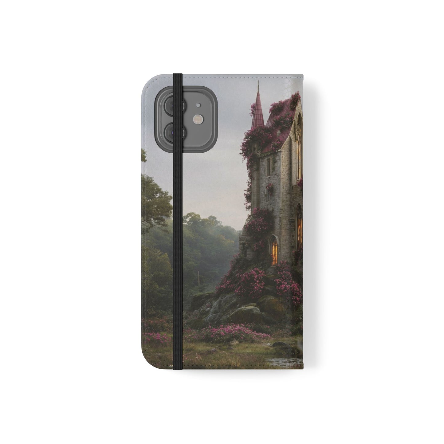 Blossom Spire Flip Cases – Pink Ivy Gothic Castle Cover
