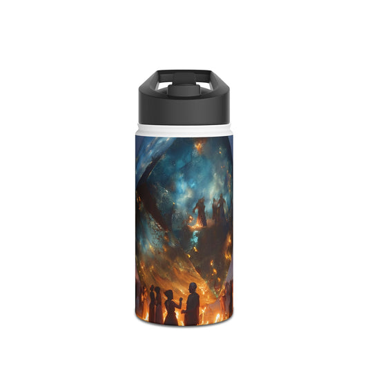 Celestial Cube Water Bottle – Gateway to a Starlit Ceremony