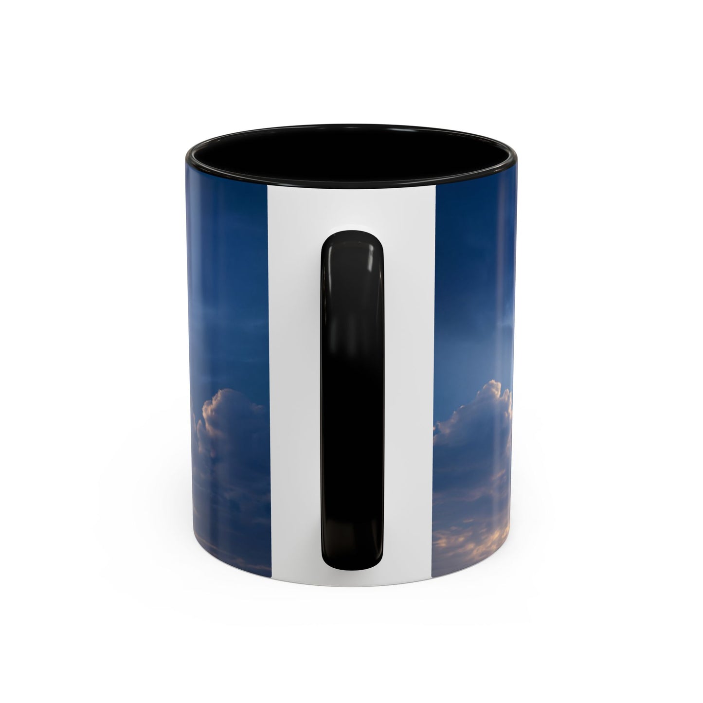 Skyborne Lighthouse Accent Coffee Mug (11, 15oz) – Floating Beacon at Dusk