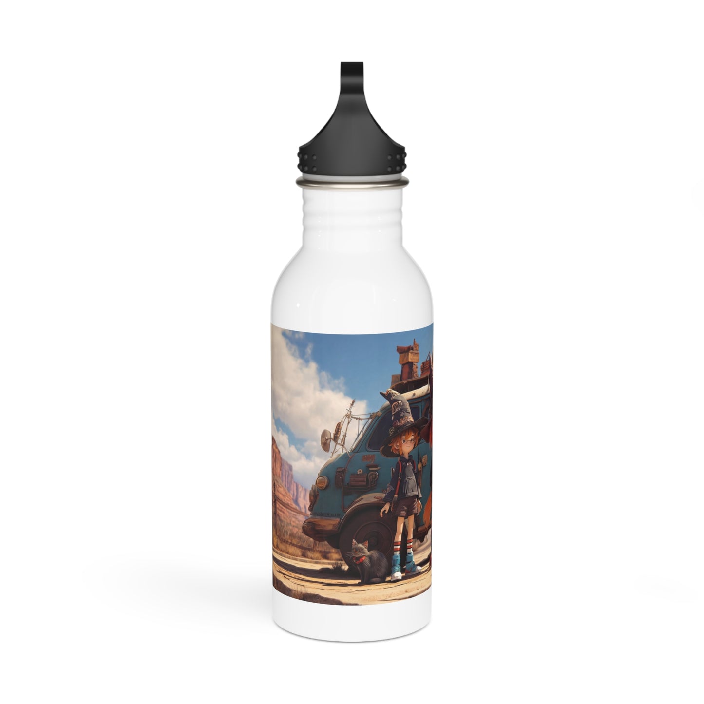 Witch Trio Roadtrip Water Bottle – Dusty Desert Spellbound Adventure