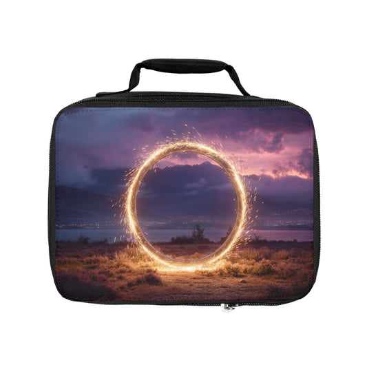 Spark Ring Sunset Lunch Bag – Gateway to Twilight Dreams