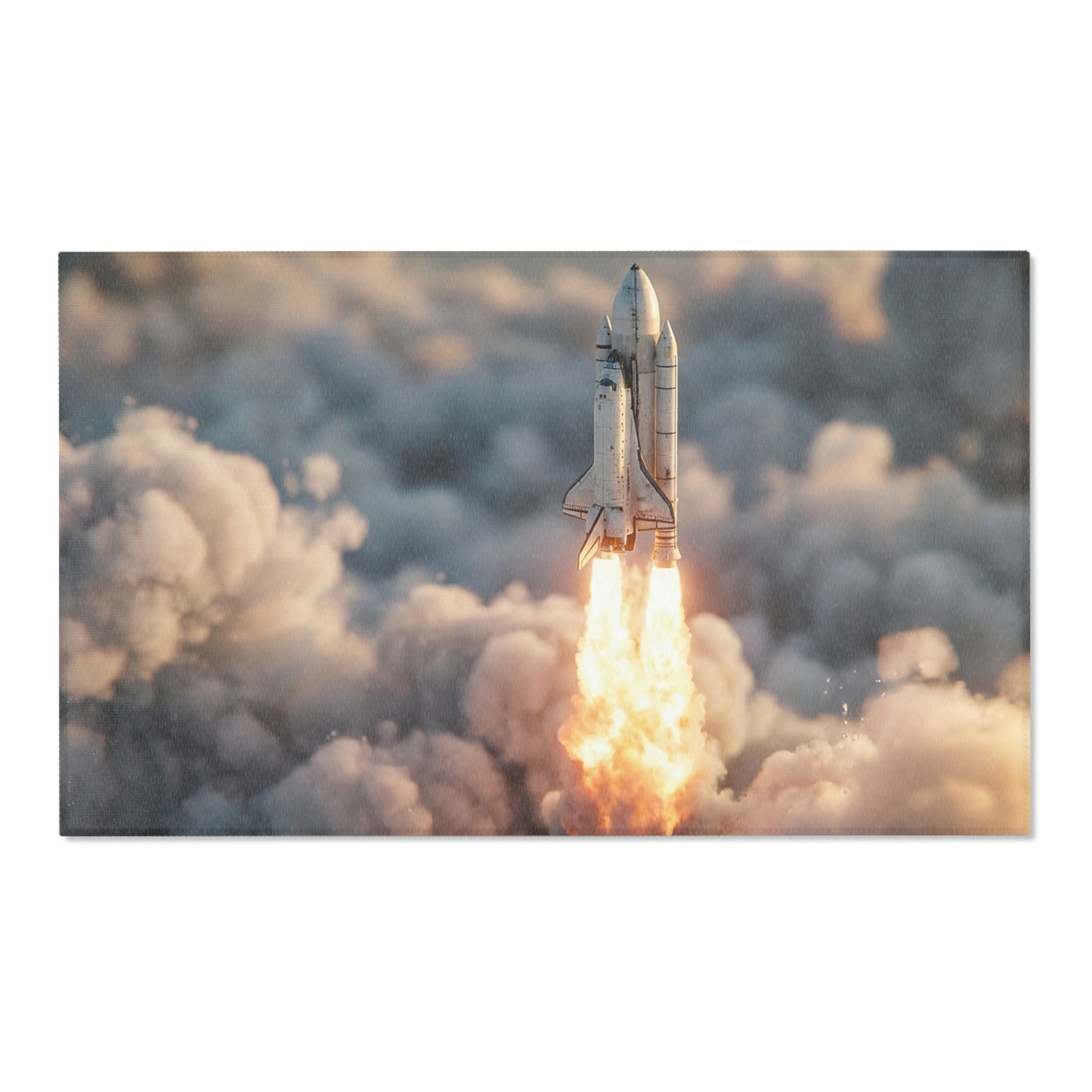Space Shuttle Launch Area Rugs – Dawn’s First Orbit Dreamscape