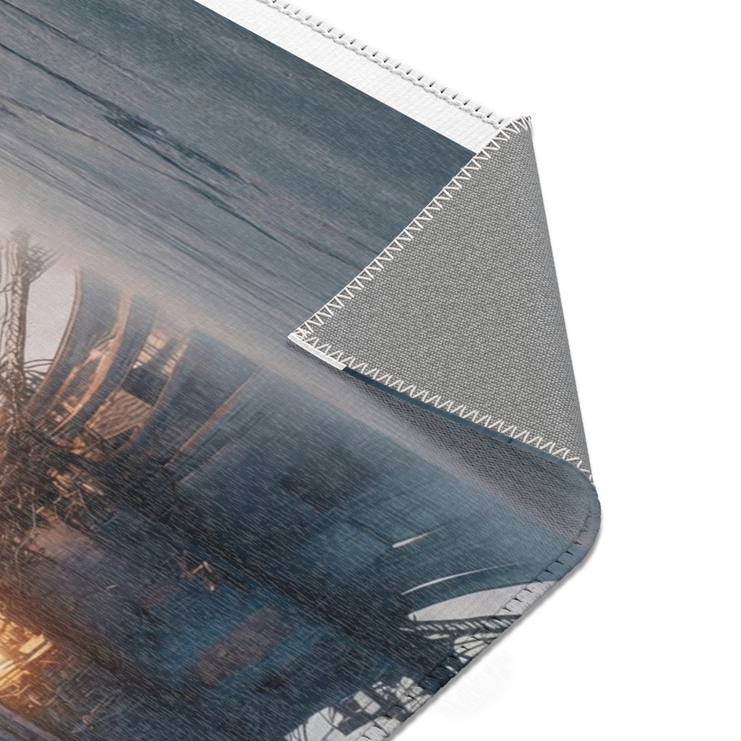 Skyward Spire Area Rugs – Dawn’s Industrial Cathedral