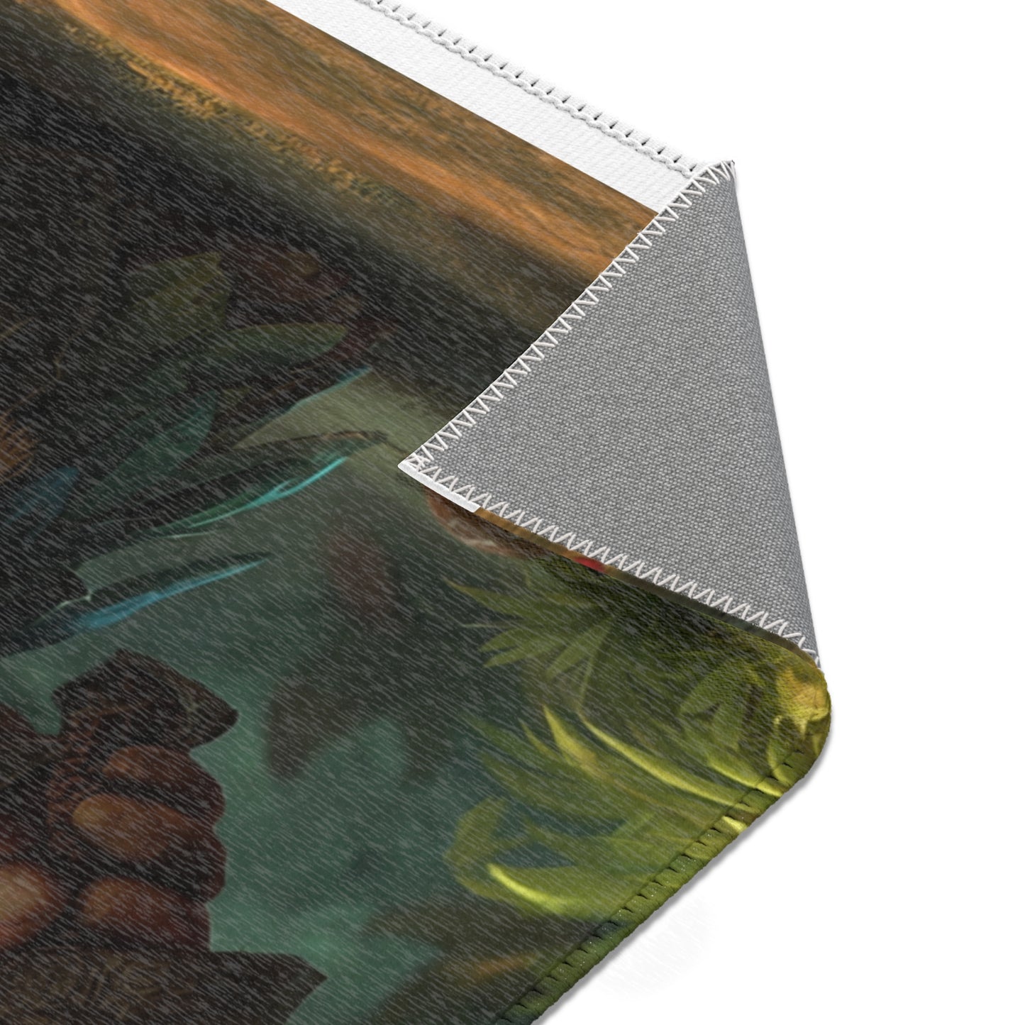 Mushroom Knight Area Rug – Sunlit Jungle Guardian