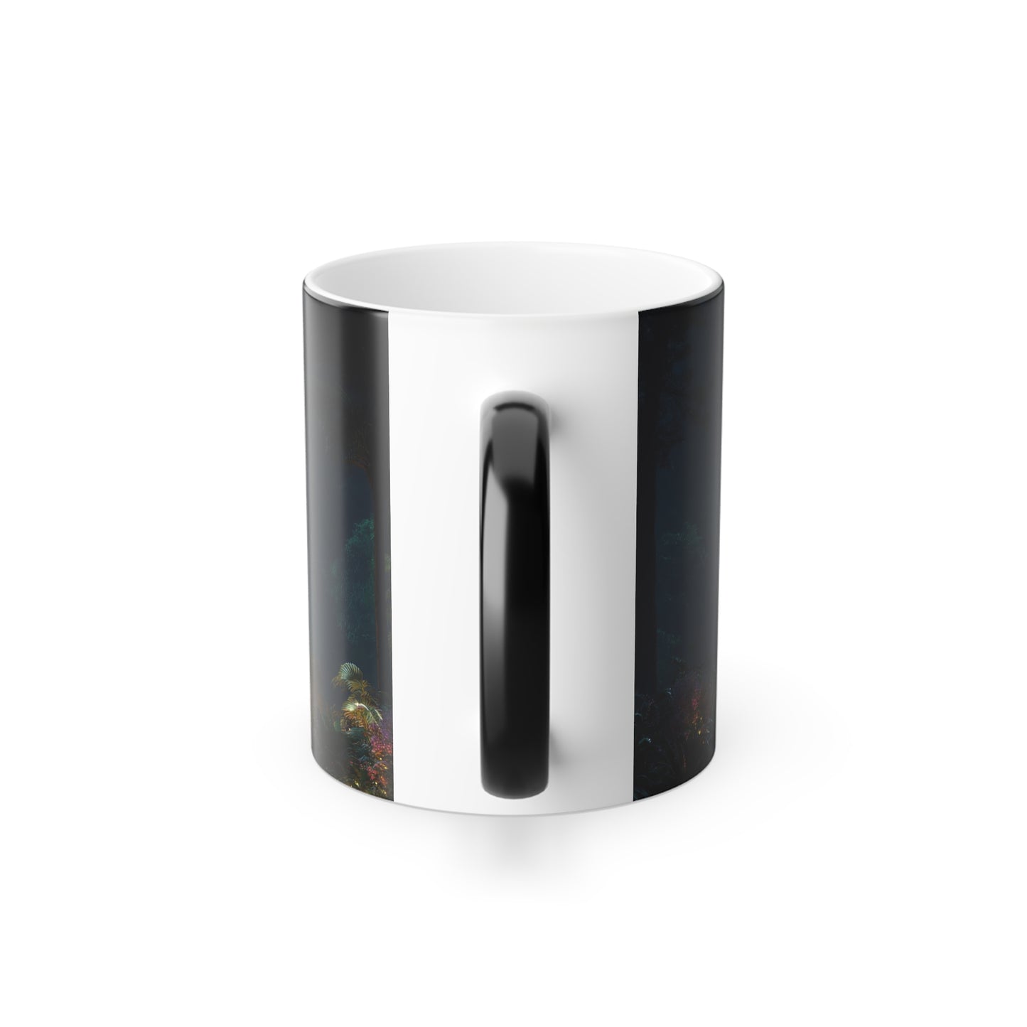 Floating Stone Temple Mug – Luminous Jungle Sanctuary