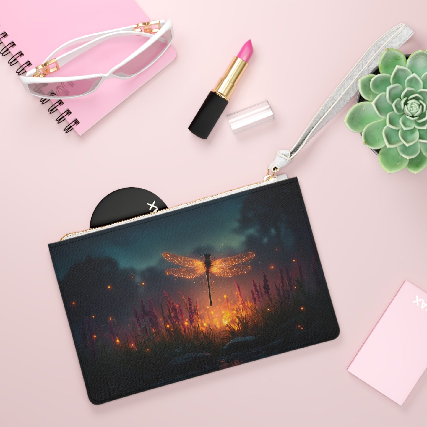 Glowing Dragonfly Clutch Bag – Twilight Meadow Luminescence