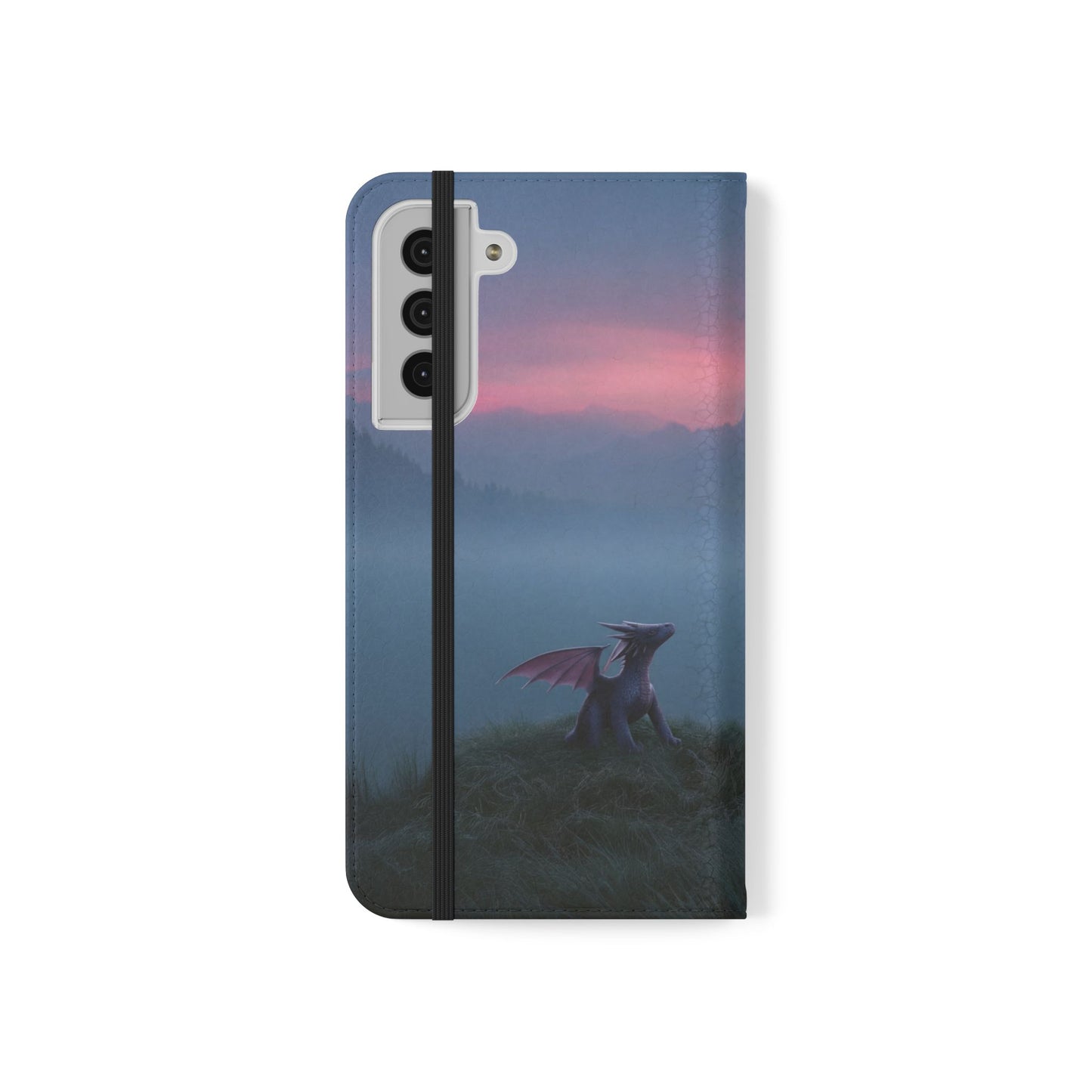 Silent Guardian Flip Cases – Misty Dawn Warrior and Dragon Companion