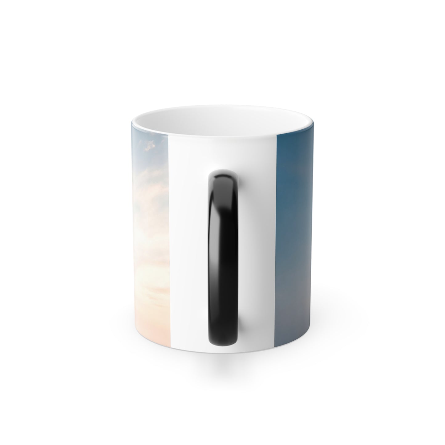 Solitary Watchtower Mug – Steam-Rising Industrial Ruin Scene