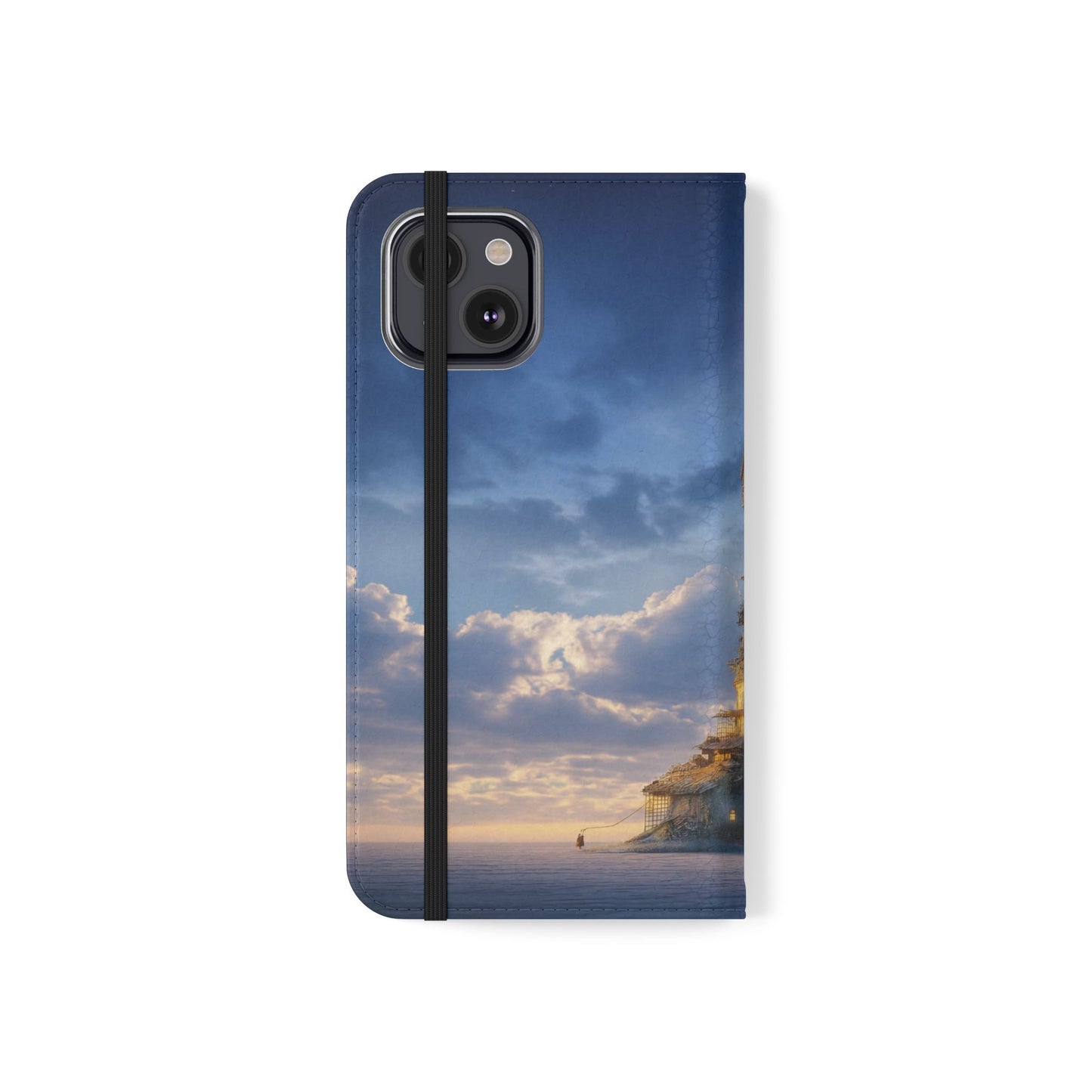 Twilight Sentinel Flip Cases – Lighthouse on a Storm-Tossed Sea