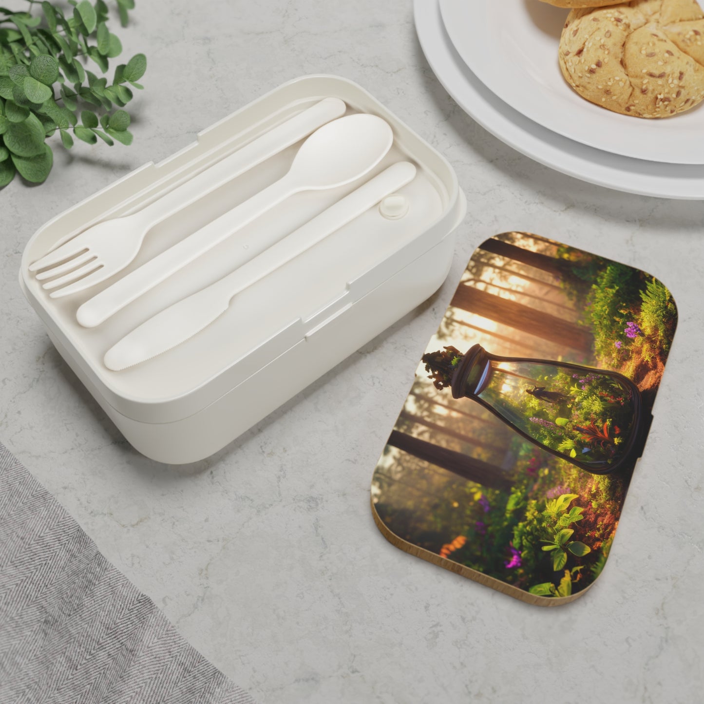 Enchanted Forest Terrarium Bento Lunch Box – Pocket-Sized Wilderness Sanctuary