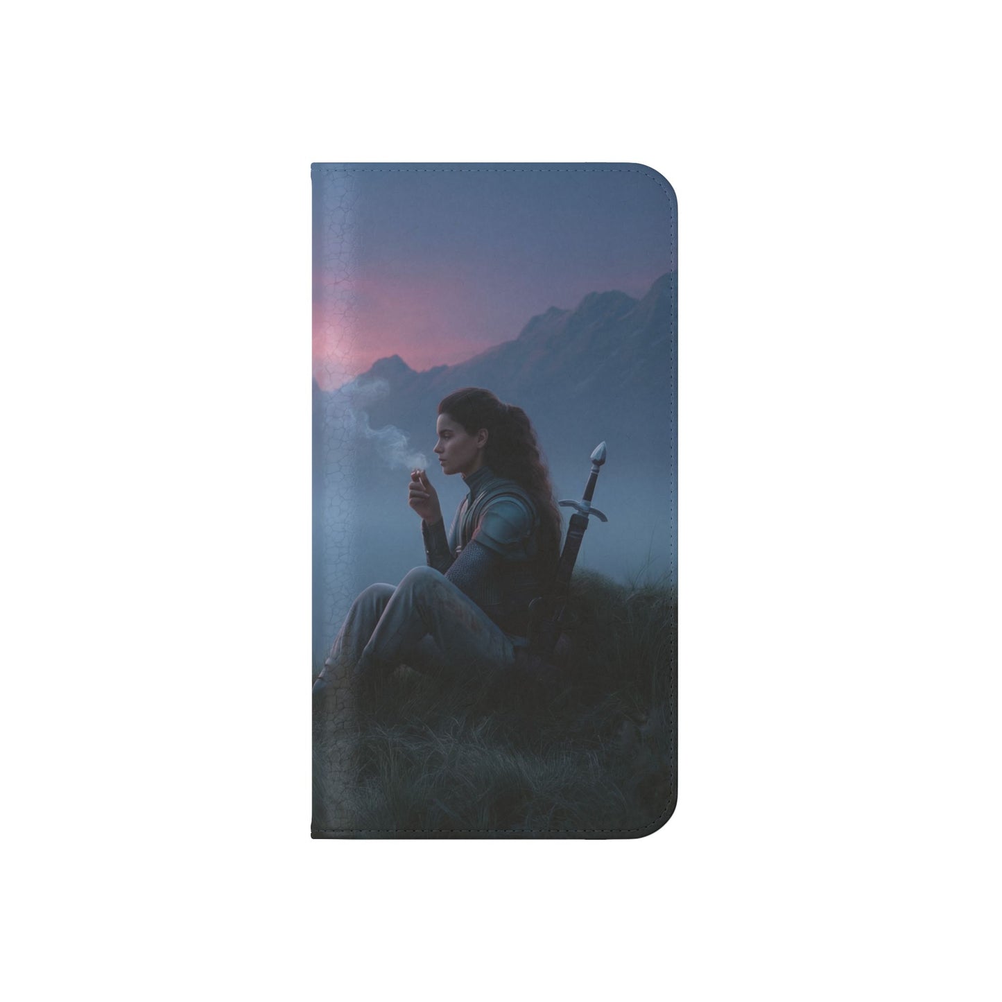 Silent Guardian Flip Cases – Misty Dawn Warrior and Dragon Companion