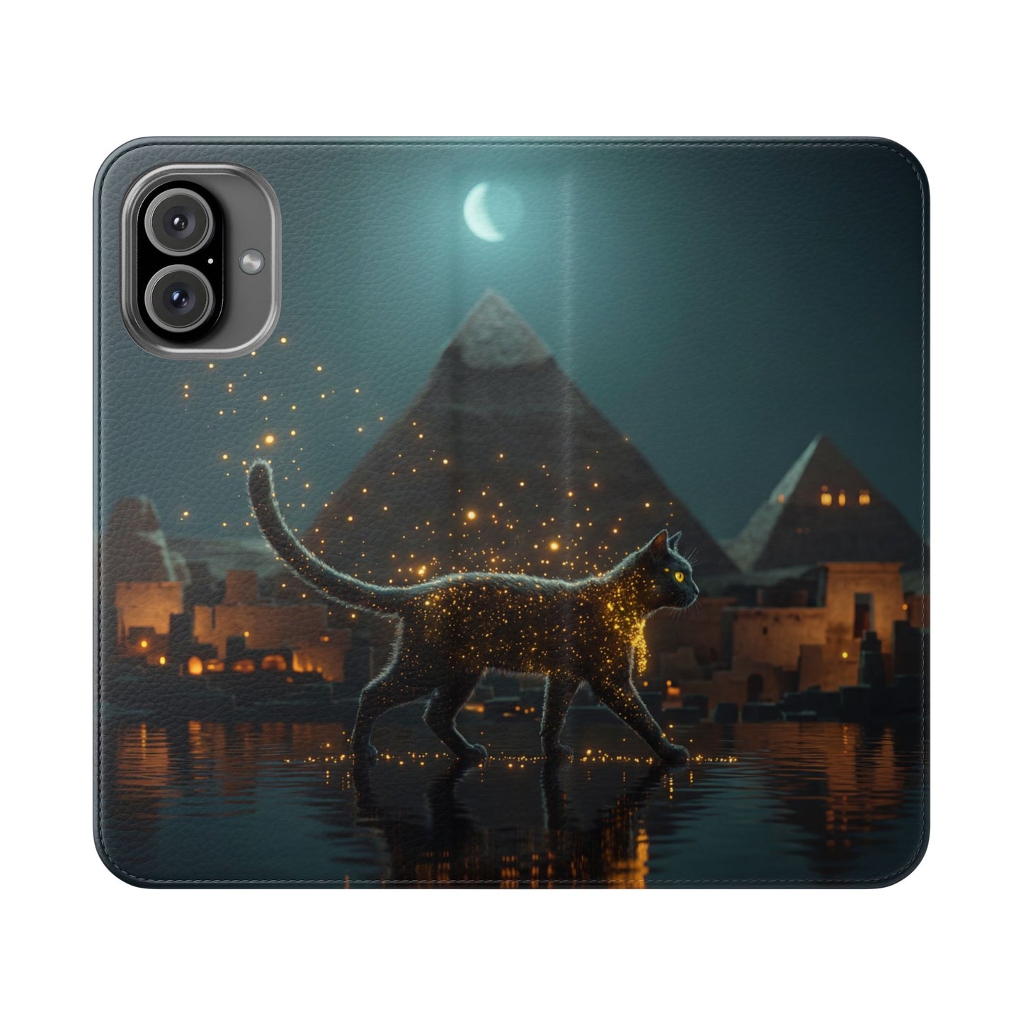 Celestial Vortex Flip Cases – Indigo Cloud Dreamscape