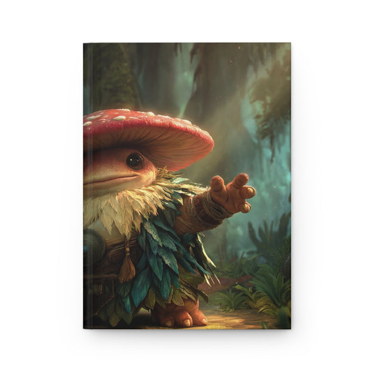 Mushroom Knight Hardcover Journal Matte – Sunlit Jungle Guardian