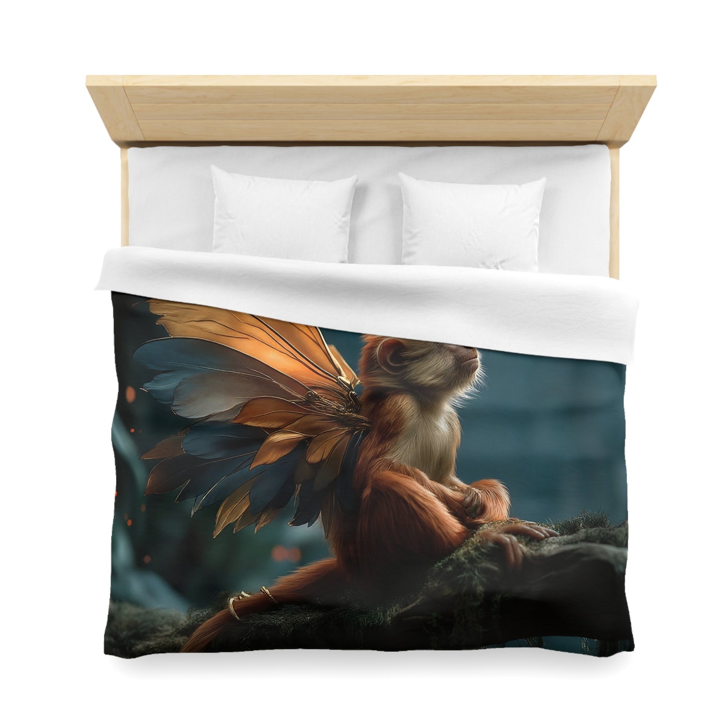 Winged Monkey Duvet Cover – Twilight Forest Sentinel