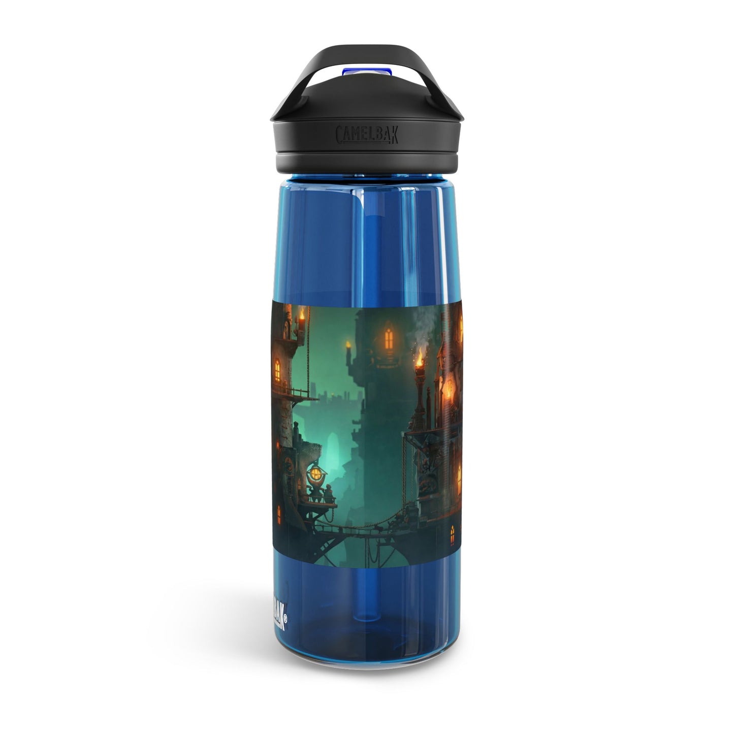 Floating City of Lanterns CamelBak Eddy® Water Bottle, 20oz\25oz – Glow in the Misty Night