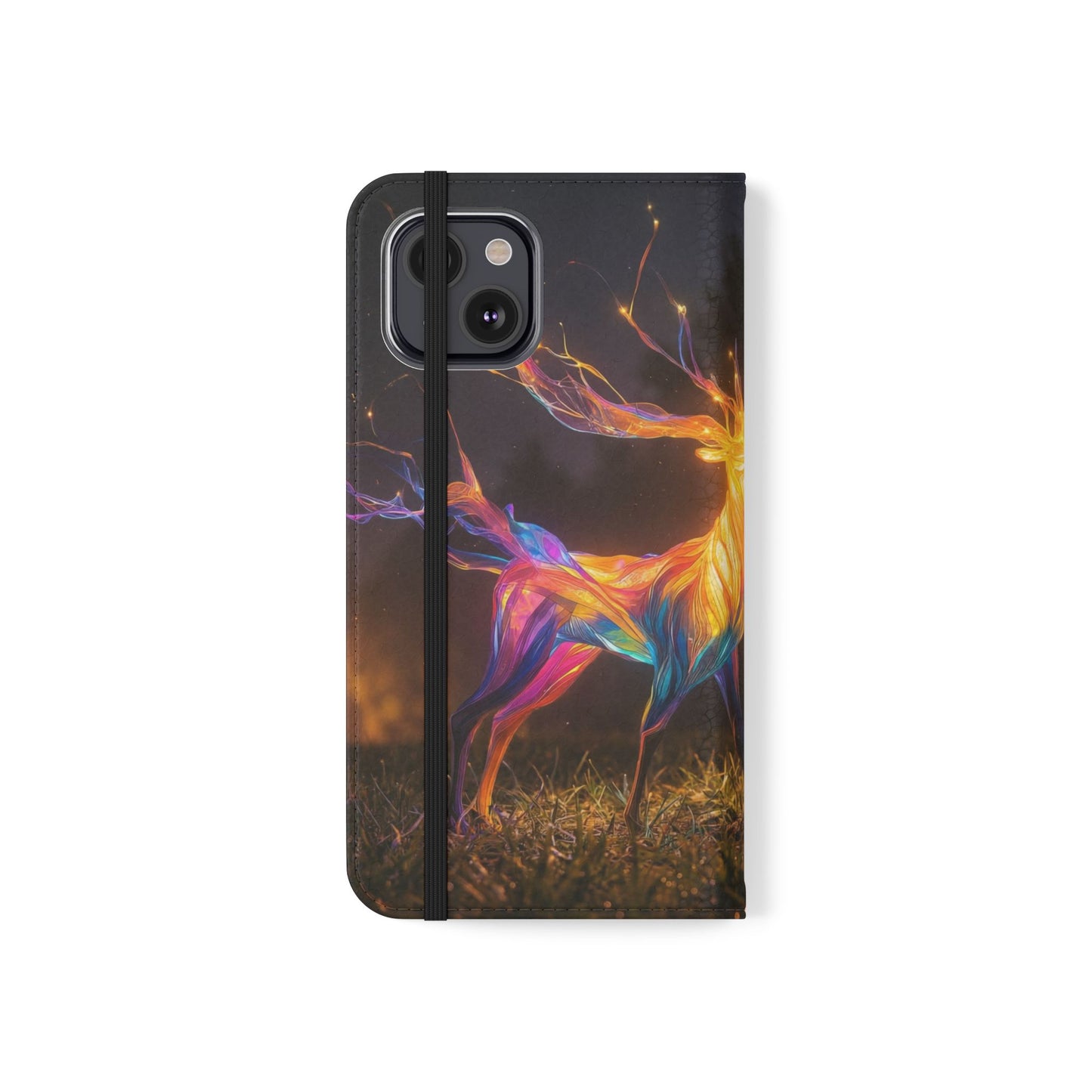 Ethereal Deer Flip Cases – Luminous Spirit Portrait