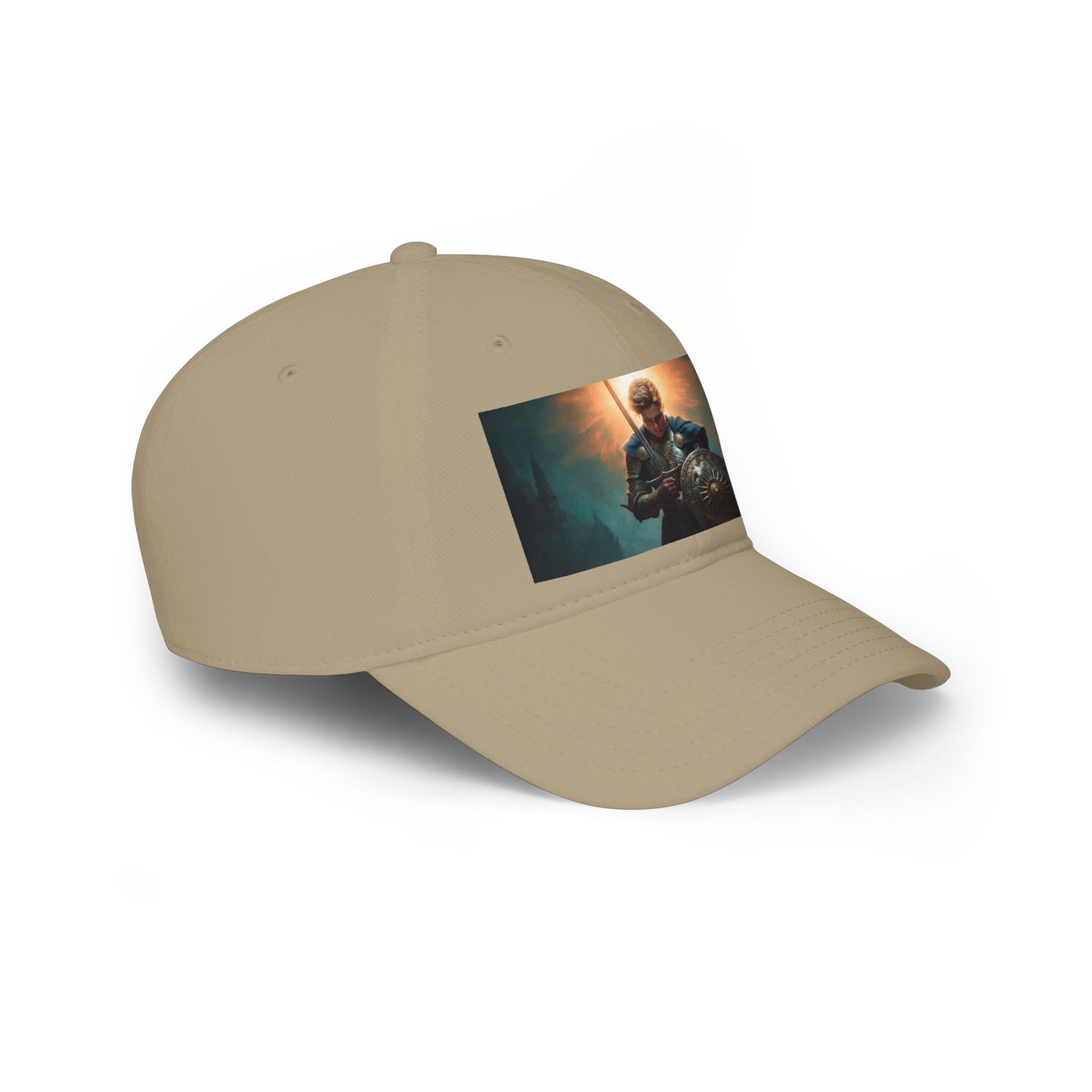 Dawn-Clad Sentinel Low Profile Baseball Cap – Radiant Resolve in Steel
