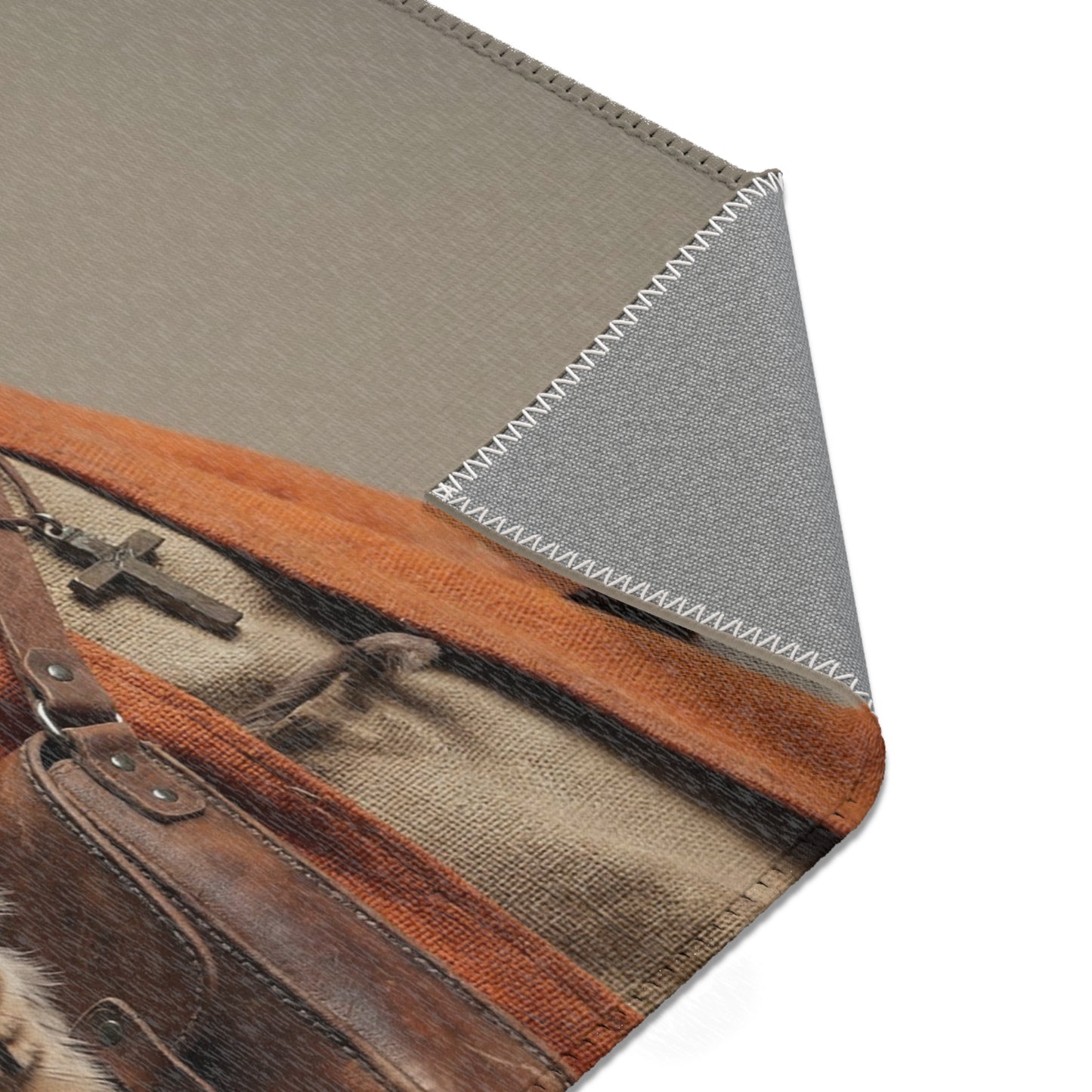 Wise Owl Scholar Rug – Warm Amber Study Companion