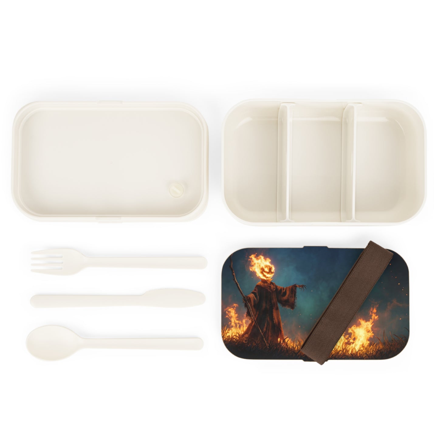 Fiery Headed Scarecrow Bento Lunch Box – Harvest’s Fiery Guardian