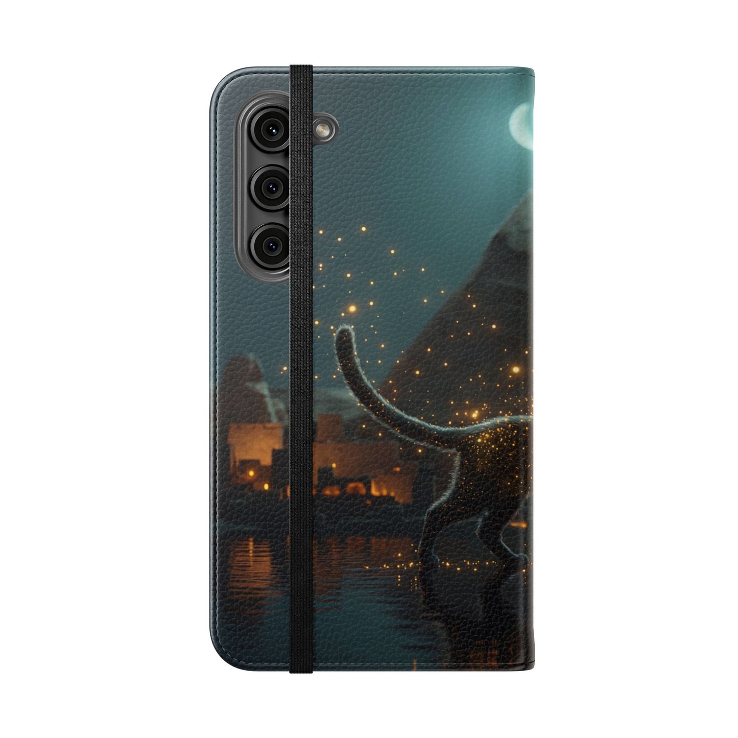 Celestial Vortex Flip Cases – Indigo Cloud Dreamscape