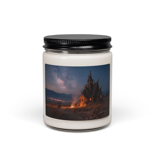 Starlit Chapel Scented Soy Candle, 9oz – Warm Ember Under the Milky Way