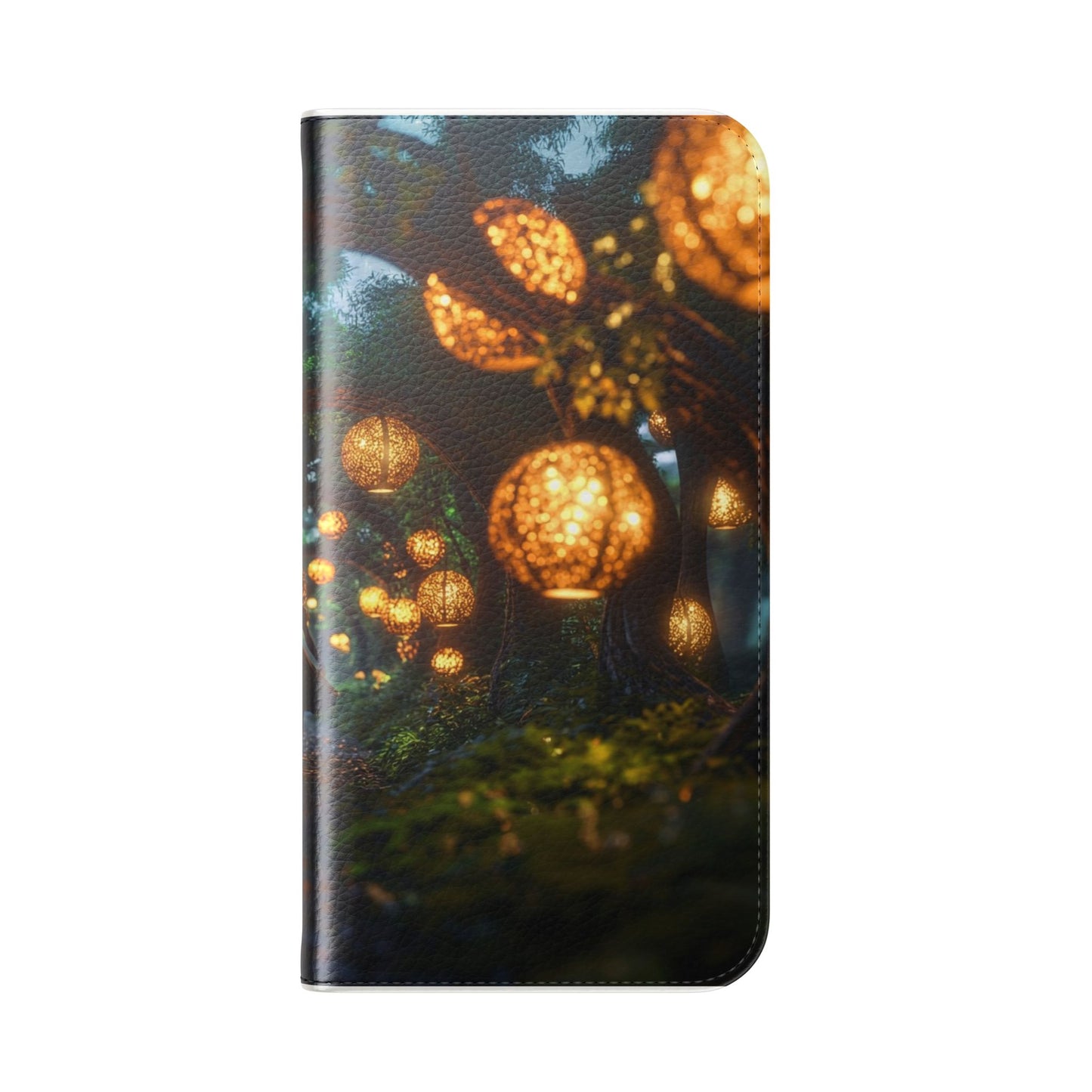 Lantern Archway Flip Cases – Girl Walking Through Forest Tunnel Art Case