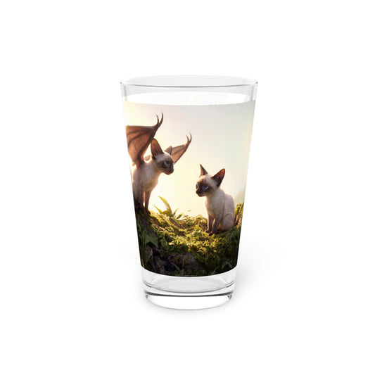 Dragonwing Kittens Pint Glass – Sunlit Canopy Whispers
