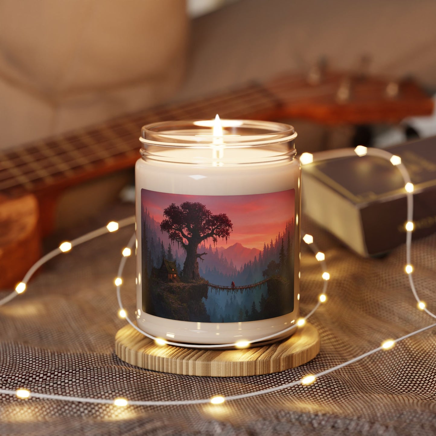 Crimson Sentinel Scented Soy Candle, 9oz – Twilight Grove Sanctuary