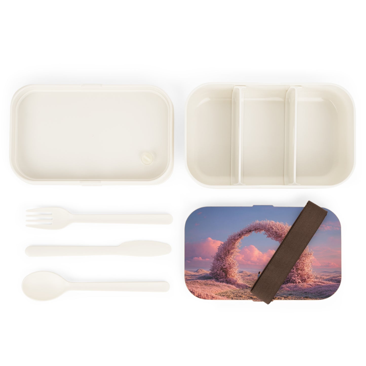 Cherry Blossom Portal Bento Lunch Box – Whimsical Twilight Gateway