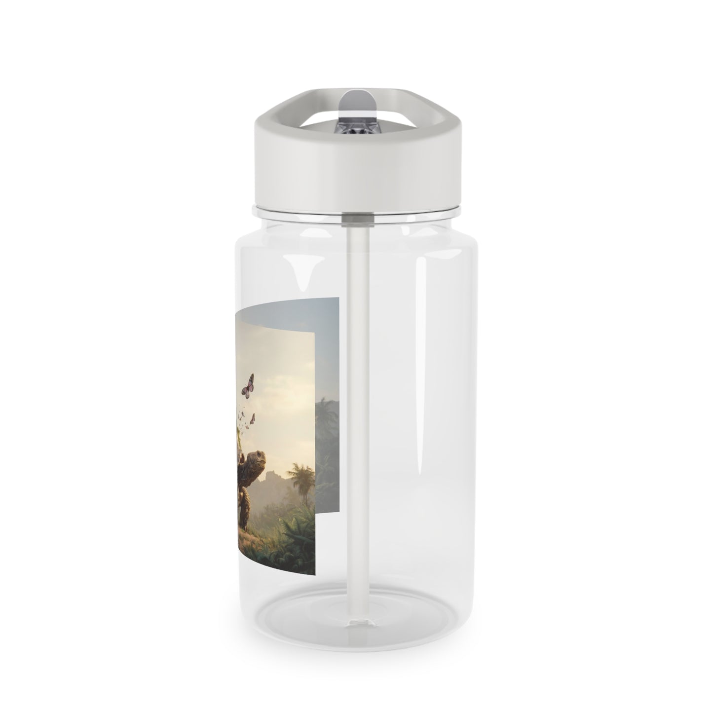 Turtle Kingdom Tritan Water Bottle – Golden Spire Forest Guardian