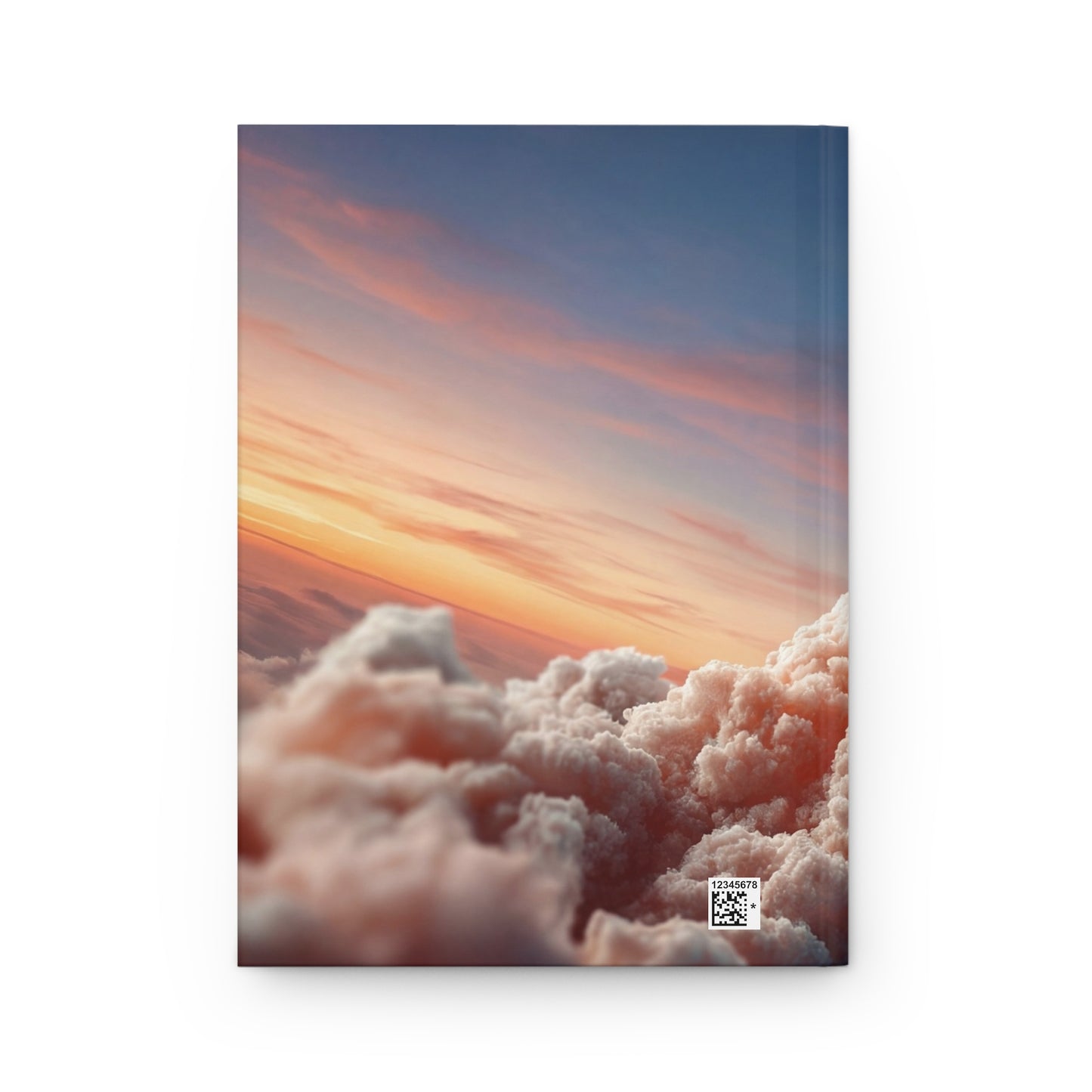 Rocket Launch Hardcover Journal Matte – Sunrise Escape Through Clouds