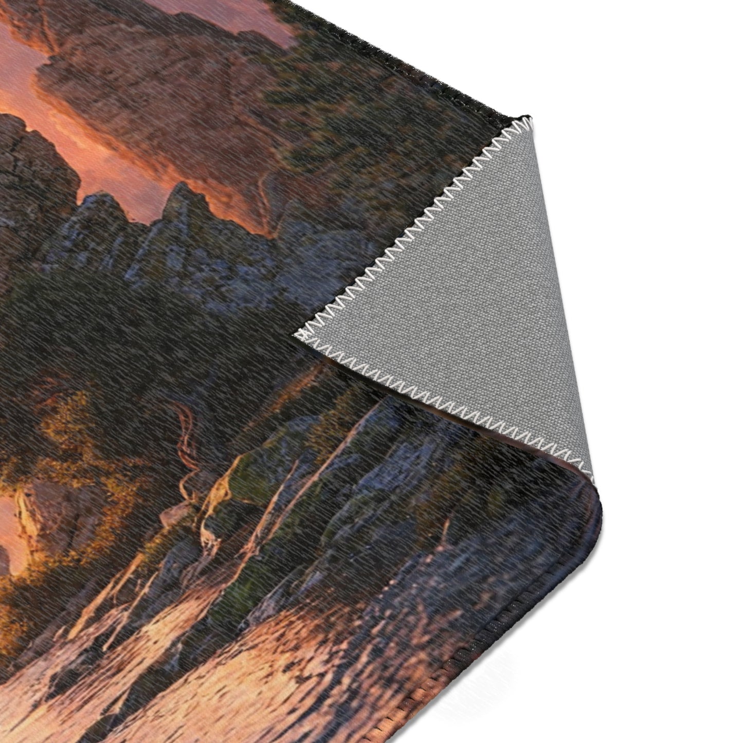 Stone Archway Sunset Rug – Whispering Canyons at Dusk
