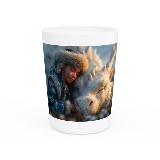 Sleeping Dragon Guardian Shot Glass – Frostlit Northern Rest