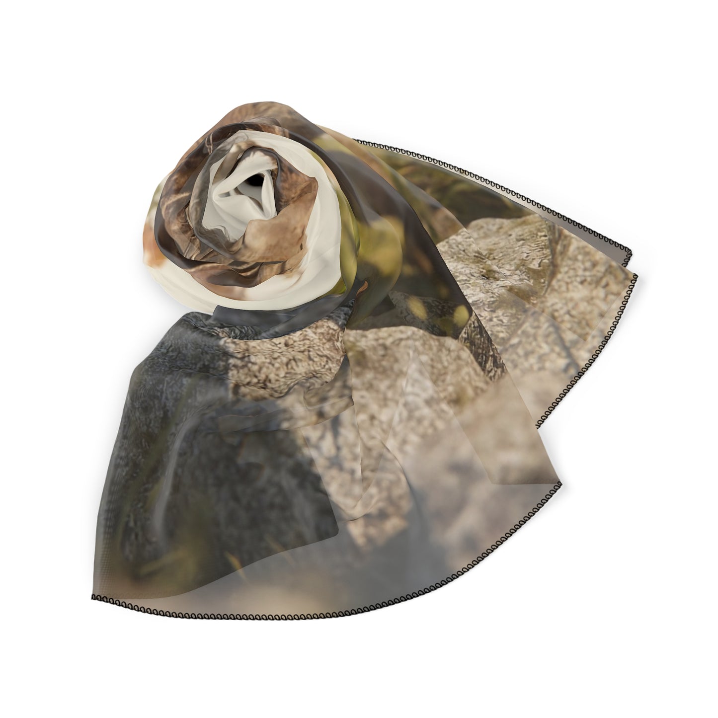 Boy with Antlered Deer Poly Scarf – Whispering Woods Companion