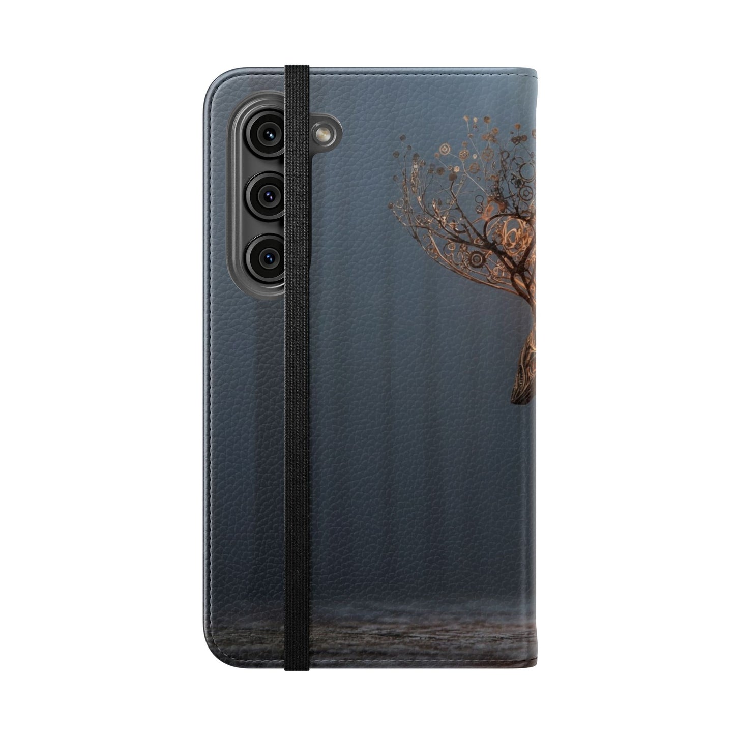 Mechanical Deer Flip Cases – Gears and Twilight Forest Guardian