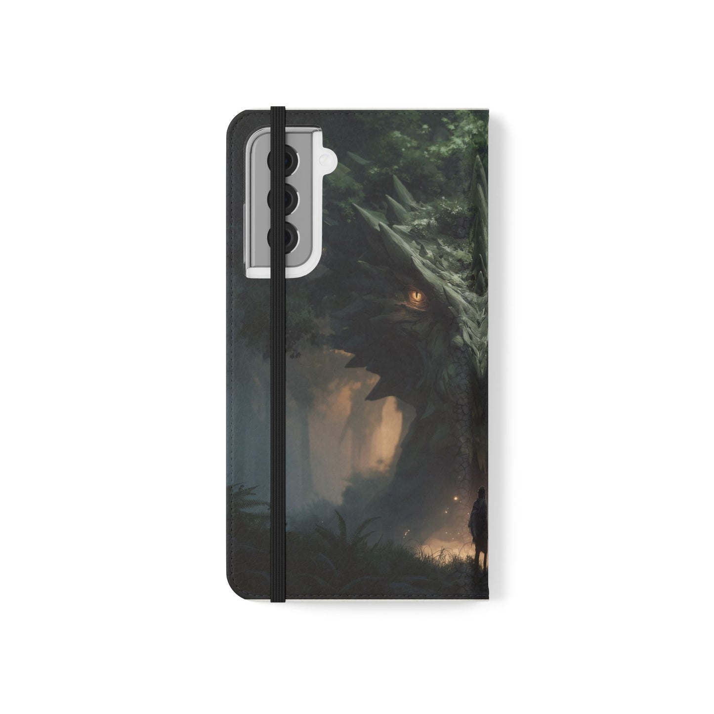 Guardian Beast Flip Cases – Moss-Clad Titan Facing the Wanderer
