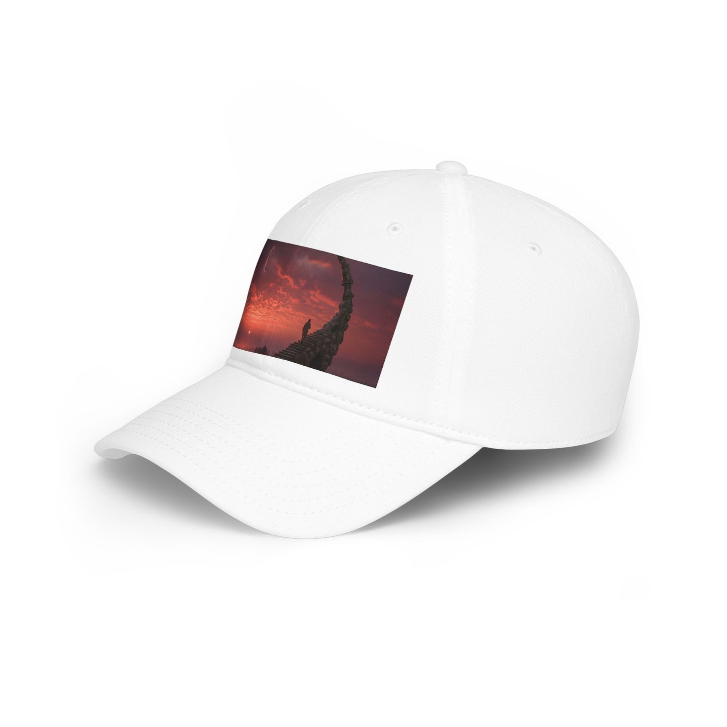 Crescent Stairway Low Profile Baseball Cap – Fiery Twilight Pathway