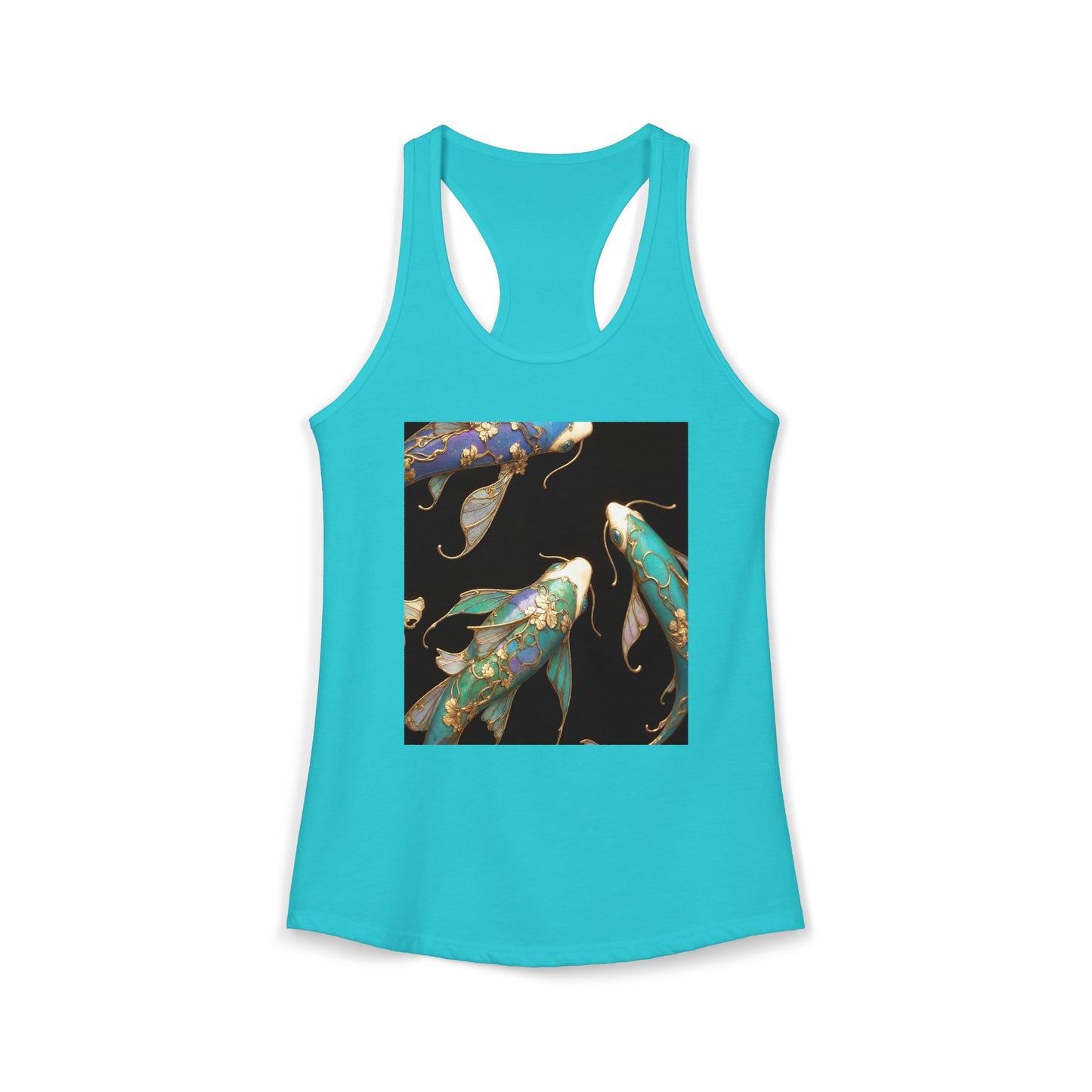 Gilded Koi Women's Ideal Racerback Tank – Aquatic Jewel Garden
