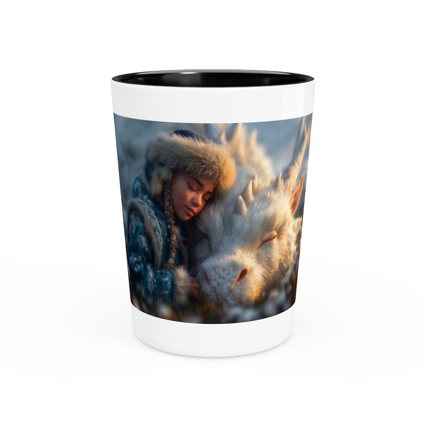 Sleeping Dragon Guardian Shot Glass – Frostlit Northern Rest