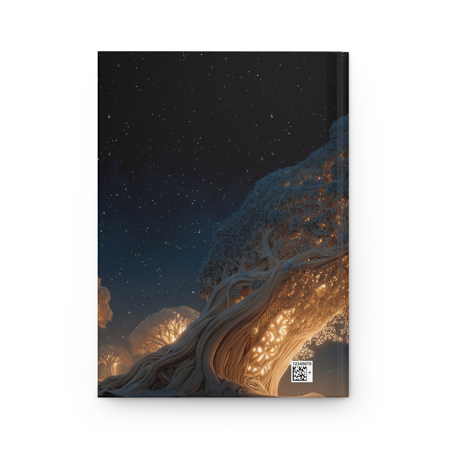 Celestial Tree Hardcover Journal Matte – Whispering Starlight Canopy