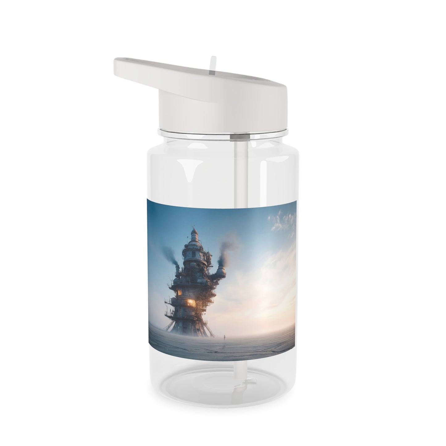 Steam Tower Tritan Water Bottle – Rustic Skywatcher Sentinel
