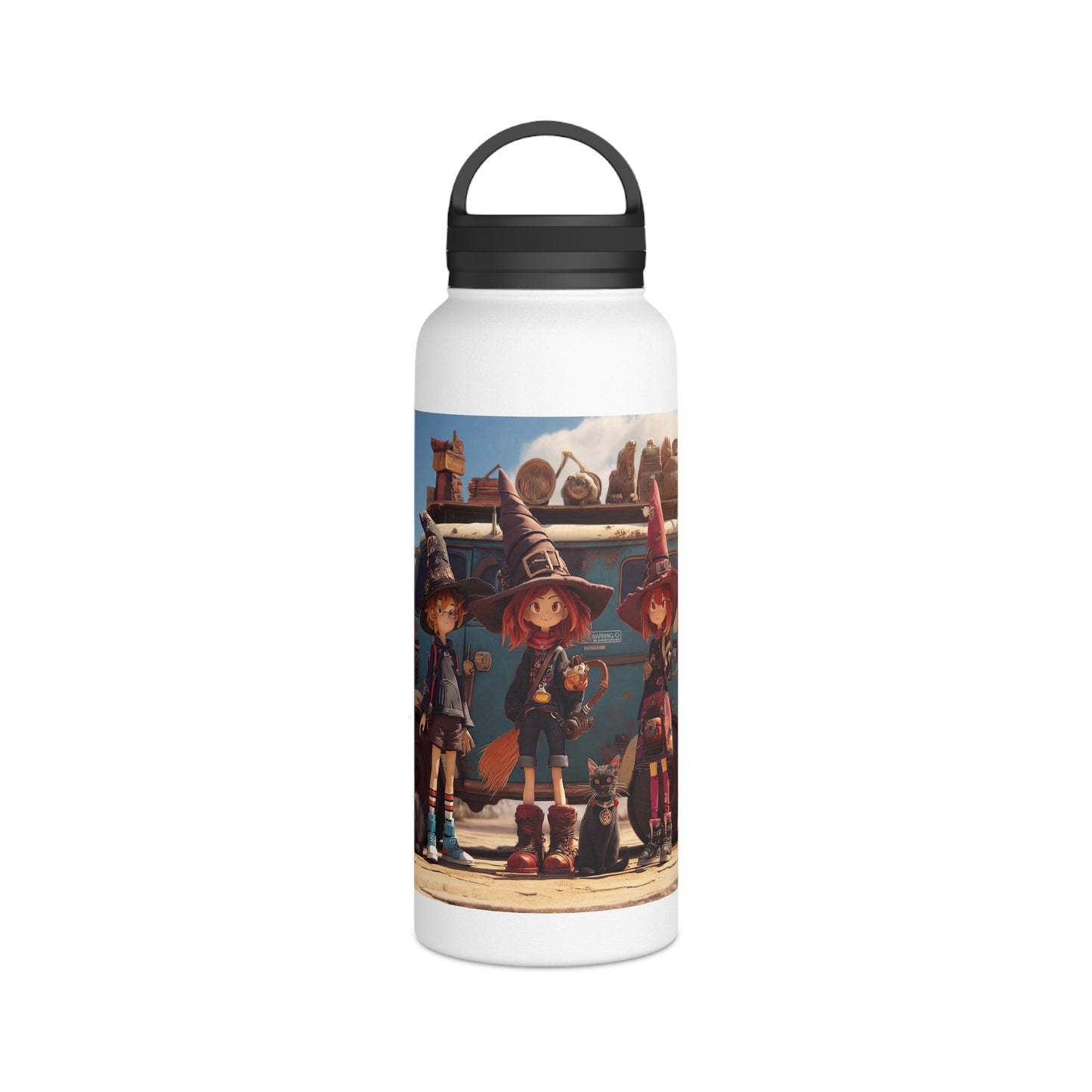 Witch Trio Adventure Water Bottle – Dusty Roadhouse Magic